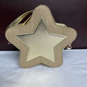 Mad Engine Starlight Gold Yellow Crossbody Bag Glitter Accent Purse